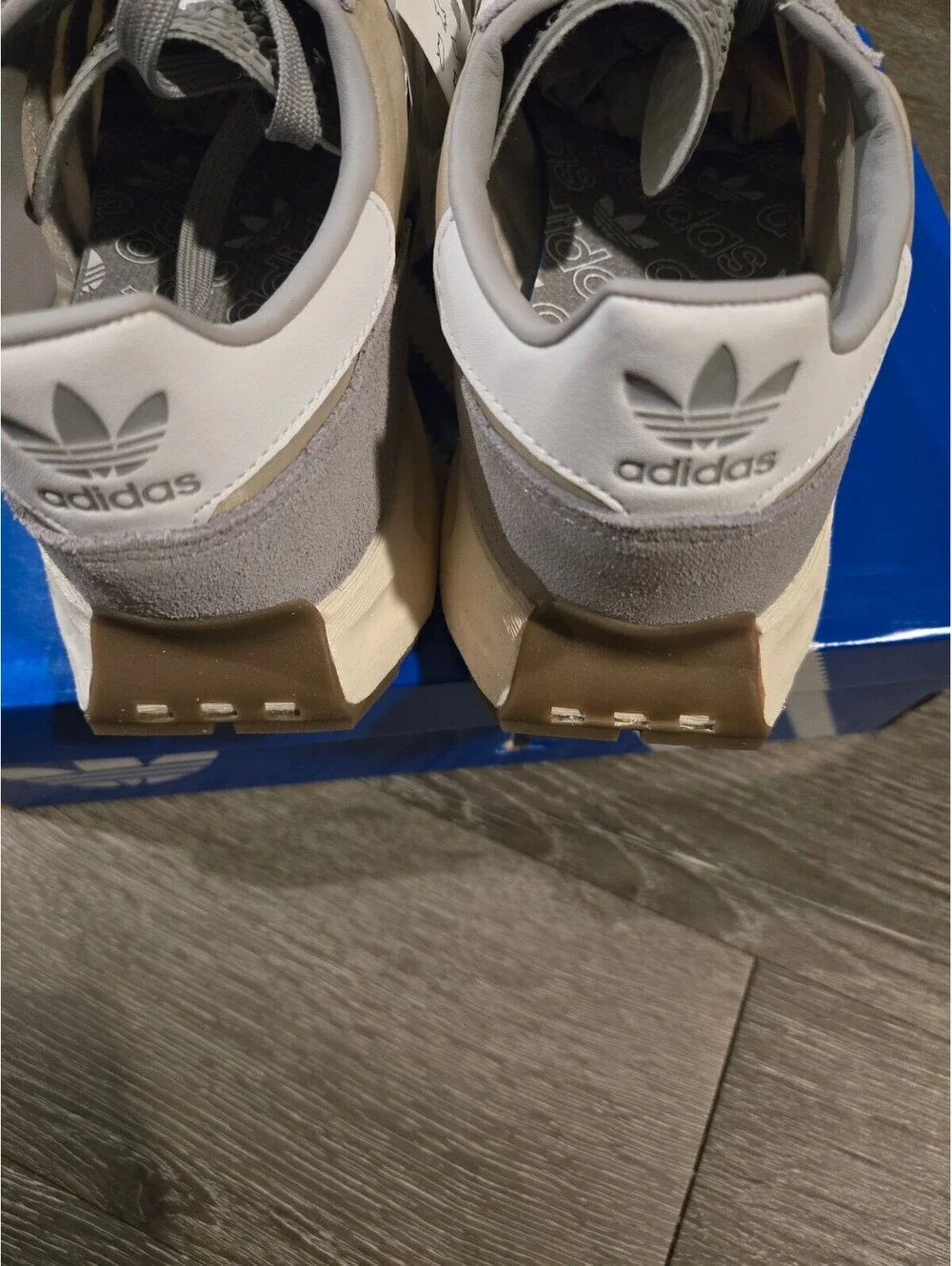 Adidas Retropy E5 Solid Grey Footwear White Men Size 9.5 Q47101 Boost Box